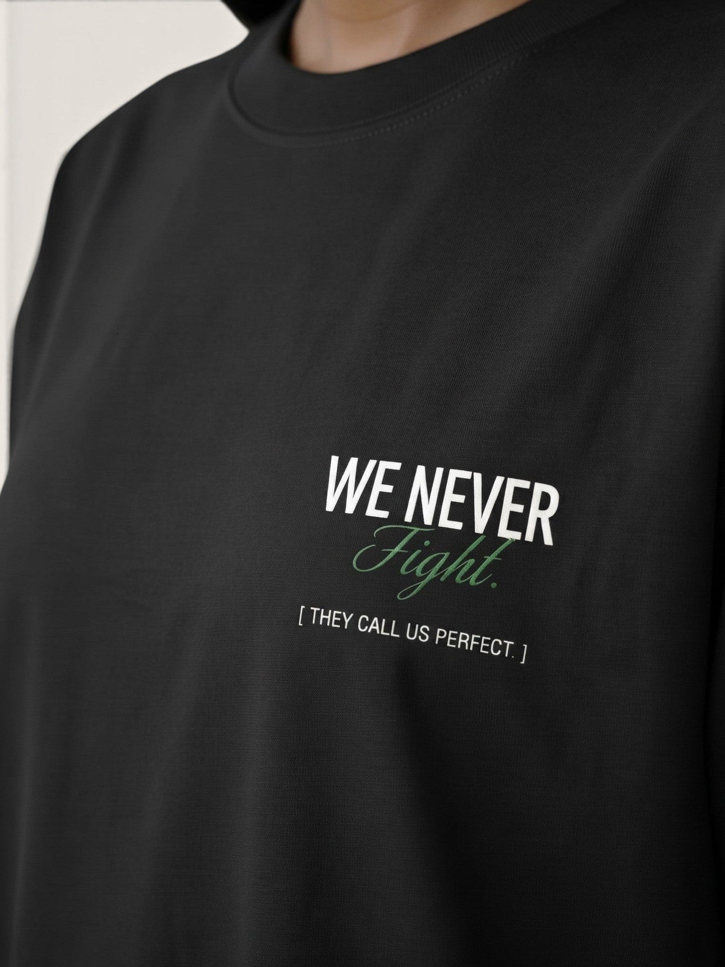 WE NEVER FIGHT TEE
