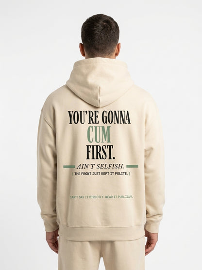 Apricot - YOU'LL LEAVE MARKS HOODIE, WEARCAPTION heavyweight oversized back view