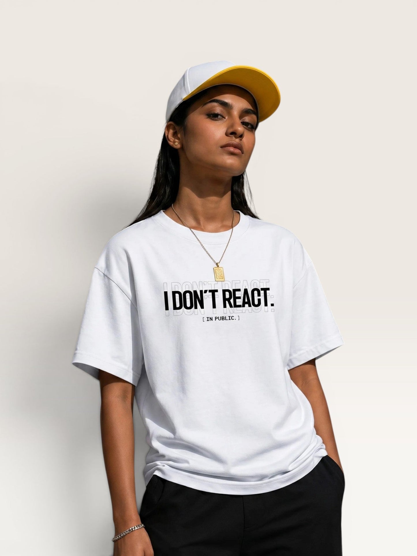 I DON'T REACT TEE