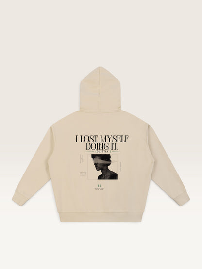 Apricot - I MADE YOU PROUD HOODIE, oversized heavyweight cotton-poly fleece