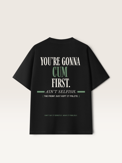 Black - YOU'LL LEAVE MARKS TEE, WEARCAPTION heavyweight oversized back view