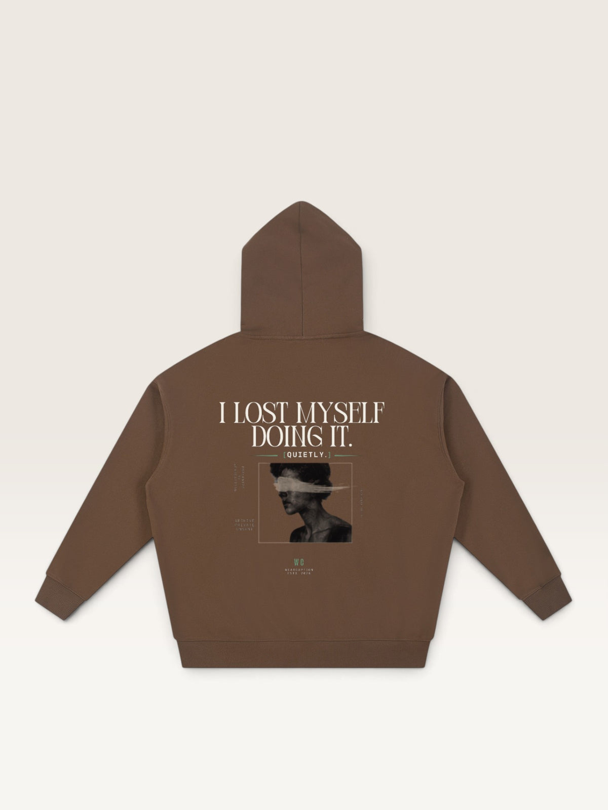 Coffee - I MADE YOU PROUD HOODIE, oversized heavyweight cotton-poly fleece