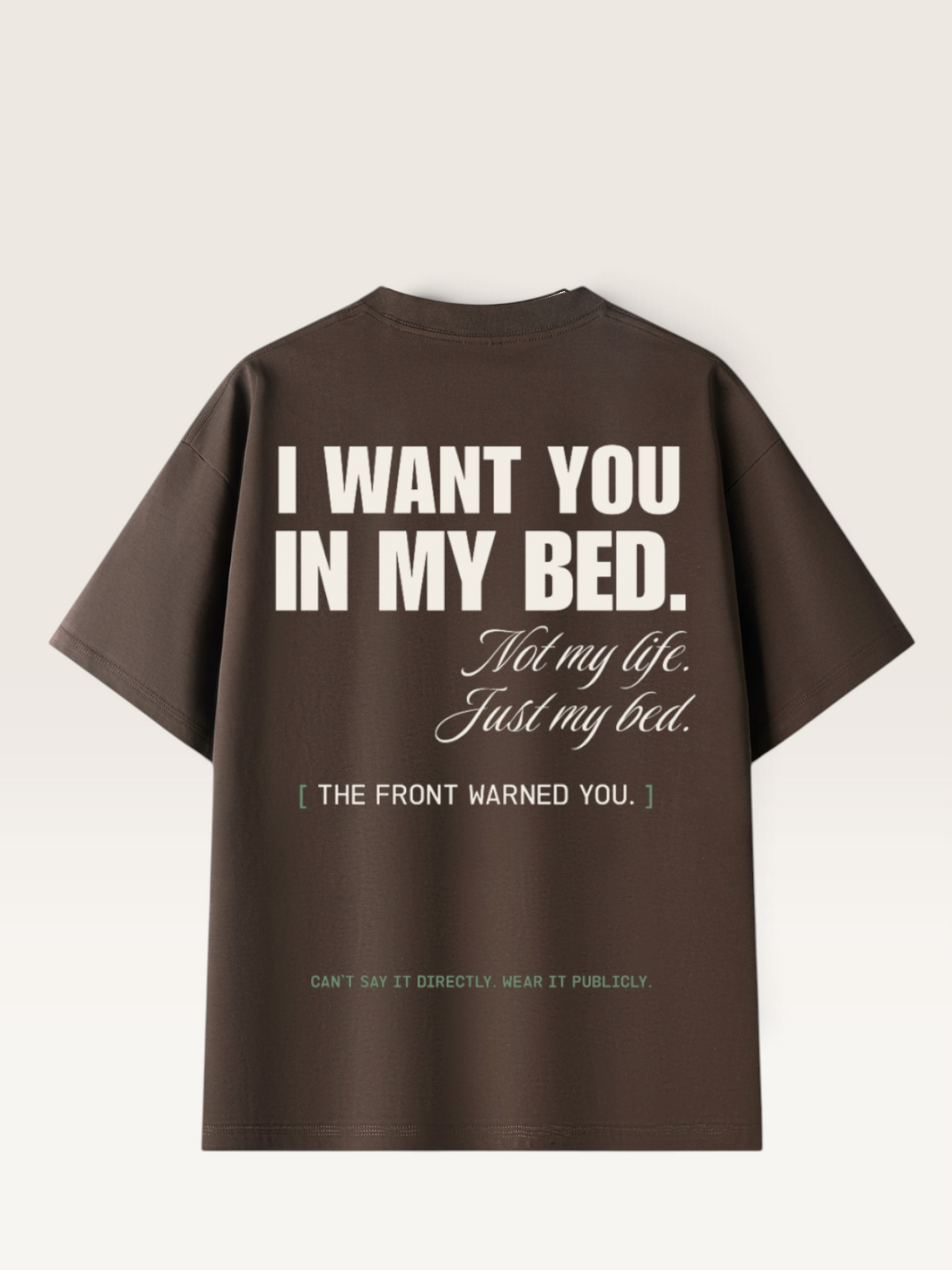 Coffee - DON'T READ MY BACK TEE, WEARCAPTION heavyweight oversized back view