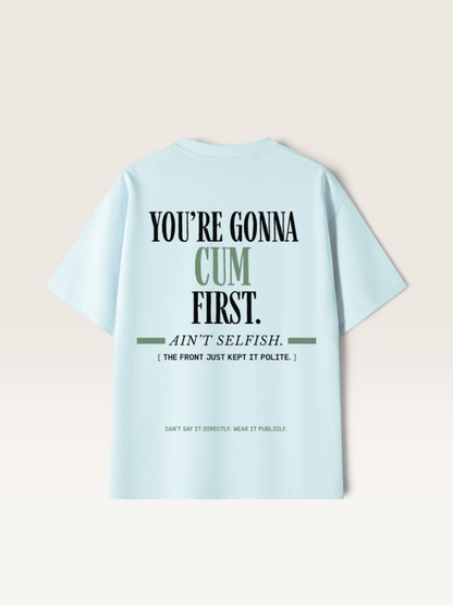 Sky Blue - YOU'LL LEAVE MARKS TEE, WEARCAPTION heavyweight oversized back view