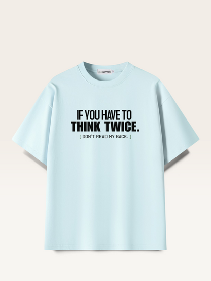Sky Blue - DON'T READ MY BACK TEE, WEARCAPTION heavyweight oversized front view