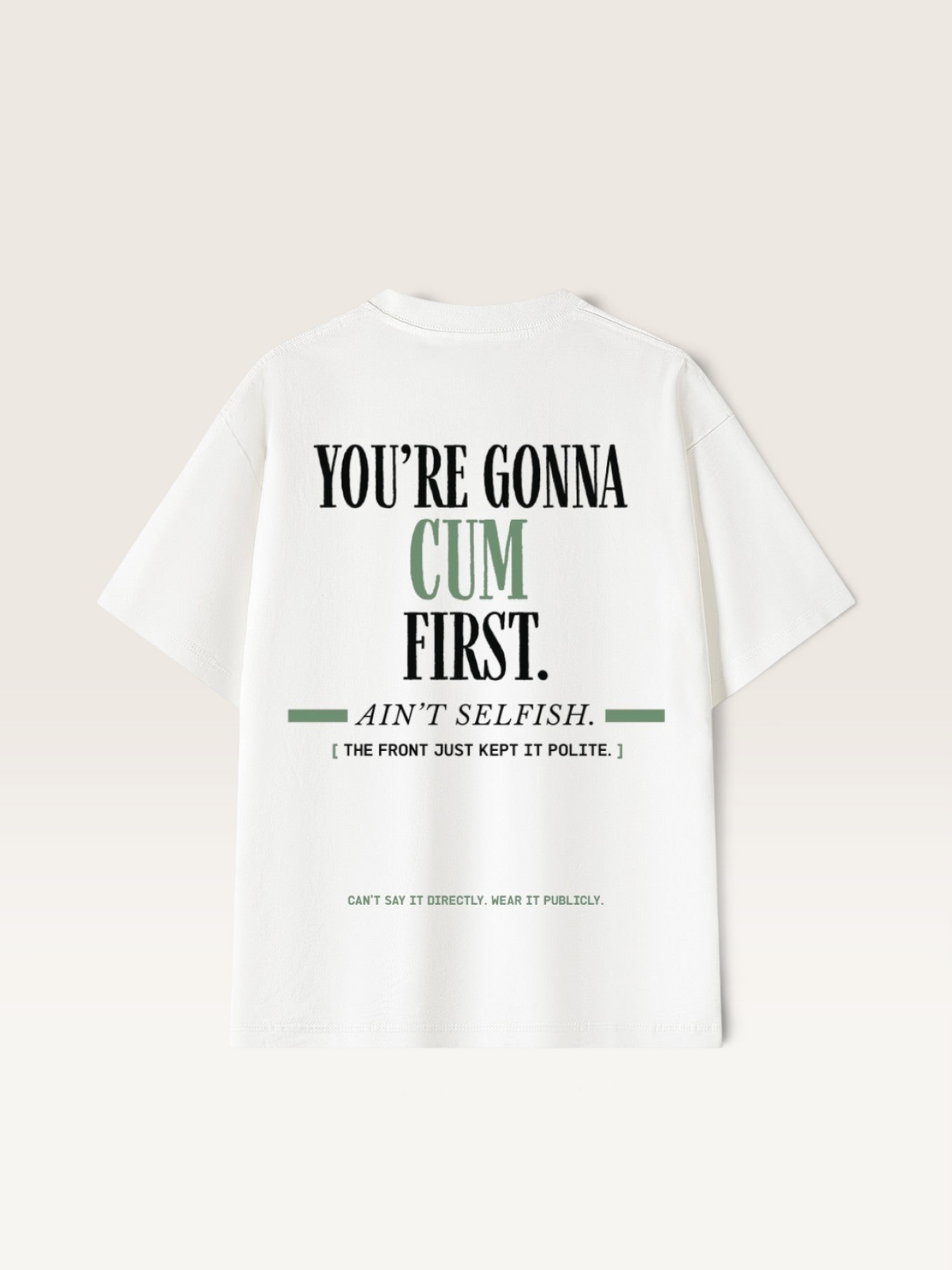 White - YOU'LL LEAVE MARKS TEE, WEARCAPTION heavyweight oversized back view