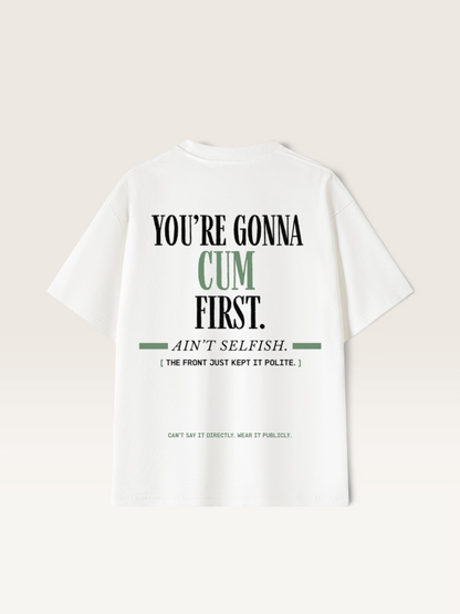 White - YOU'LL LEAVE MARKS TEE, WEARCAPTION heavyweight oversized back view