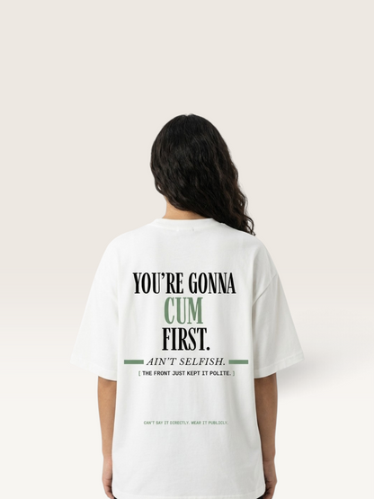 White - YOU'LL LEAVE MARKS TEE, WEARCAPTION heavyweight oversized back view